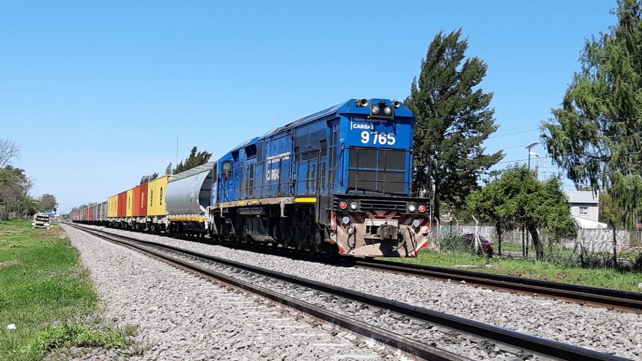 Tren n° 5001 con CRRC CDD6A1 9765  TAC + 1 gg 0km 😱 + PC's y Cubiertos por KM 35 hacia el Norte !!!