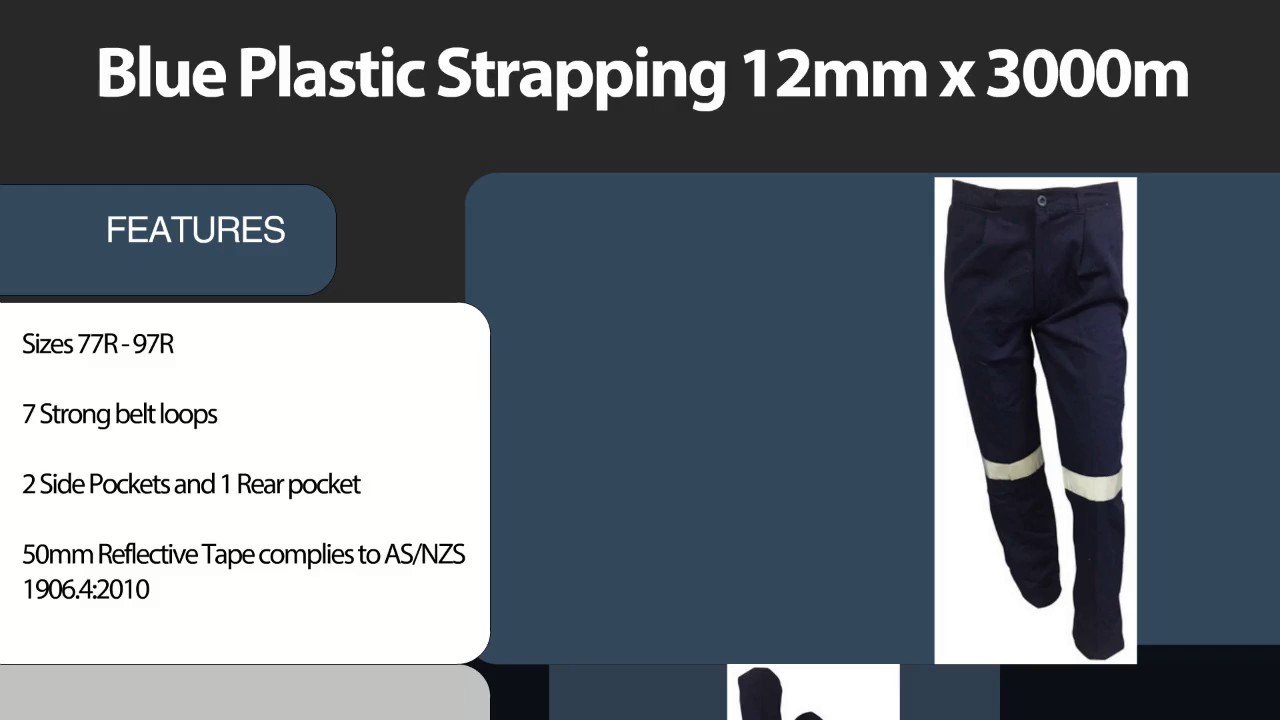 Broq Navy Drill Trousers Pants 310GSM