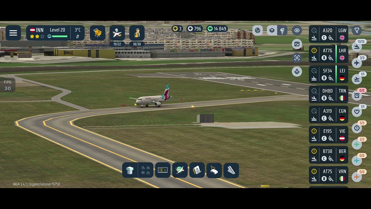 Air bus landing and taxing 😊😊😊😊