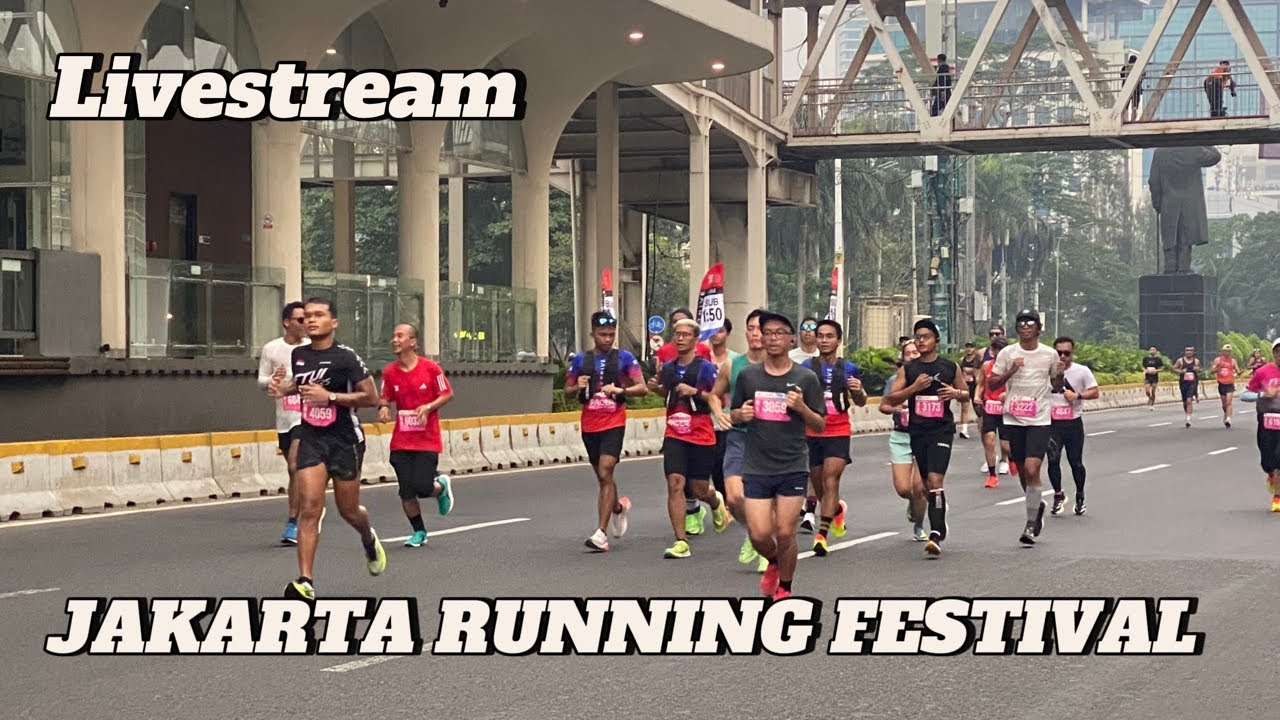 Meriah Sekali, 6.000 Pelari Marathon pada acara Jakarta Running Festival #enjoyjakarta #marathon