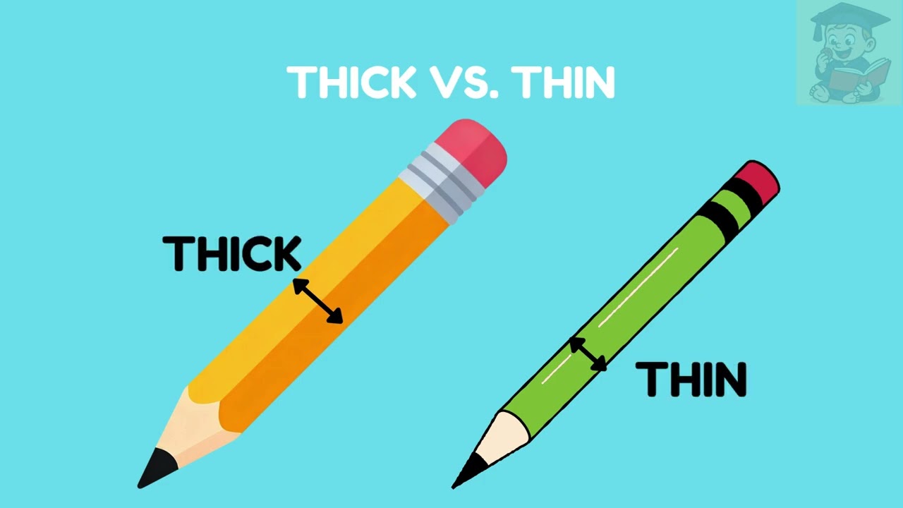 Learn Comparison: Thick and Thin Heavy and Light 🎓 Ready for School | Mini Scholars Playground