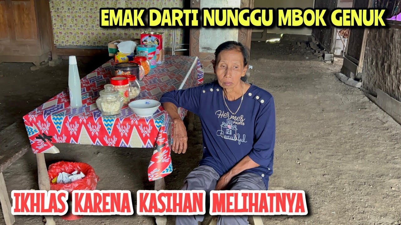 Emak Darti mengantar makanan untuk Mbok Genuk ‼️ Hati sedih melihatnya