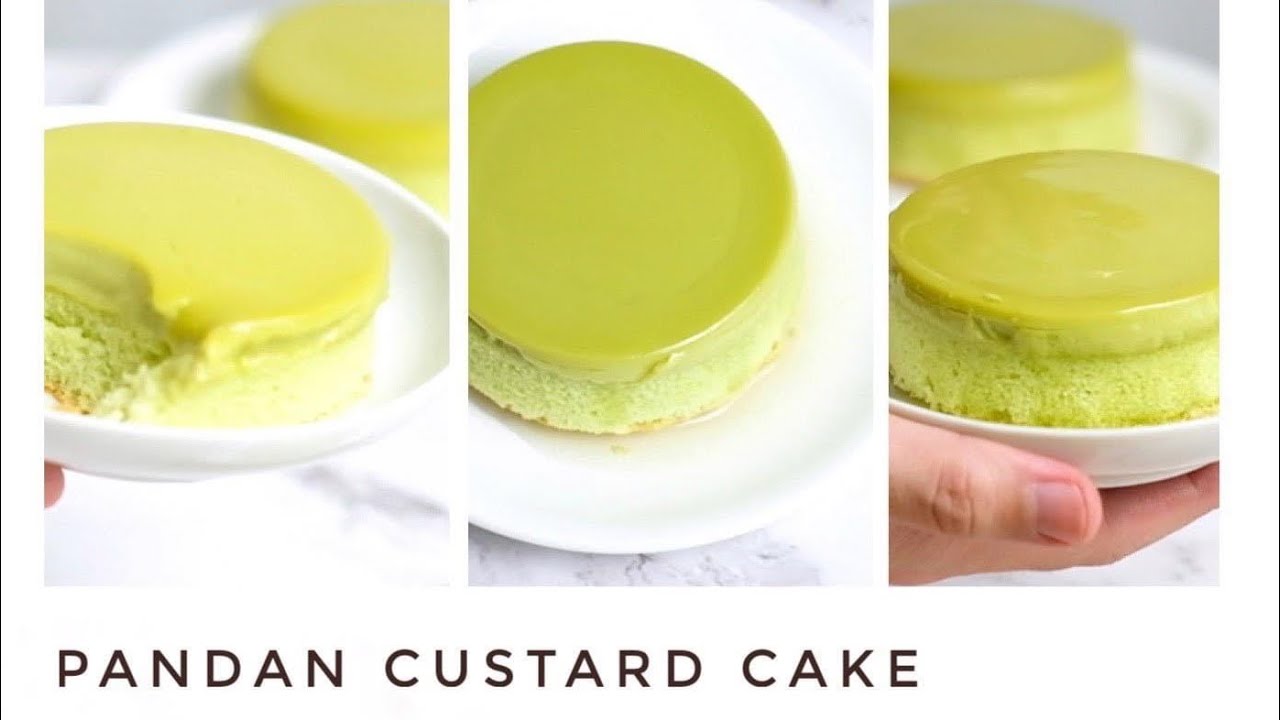 คัสตาร์ดใบเตย ชิฟฟ่อนเค้ก หอมนุ่มละมุน  Pandan Custard Cake ทำขนมกับเชฟโจ Ep.48