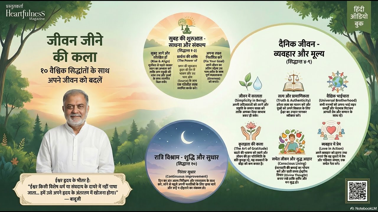 जीवन जीने की मार्गदर्शिका | रूपांतरण के 10 सार्वभौमिक सिद्धांत | #Heartfulness#SahajMarg  #Daaji