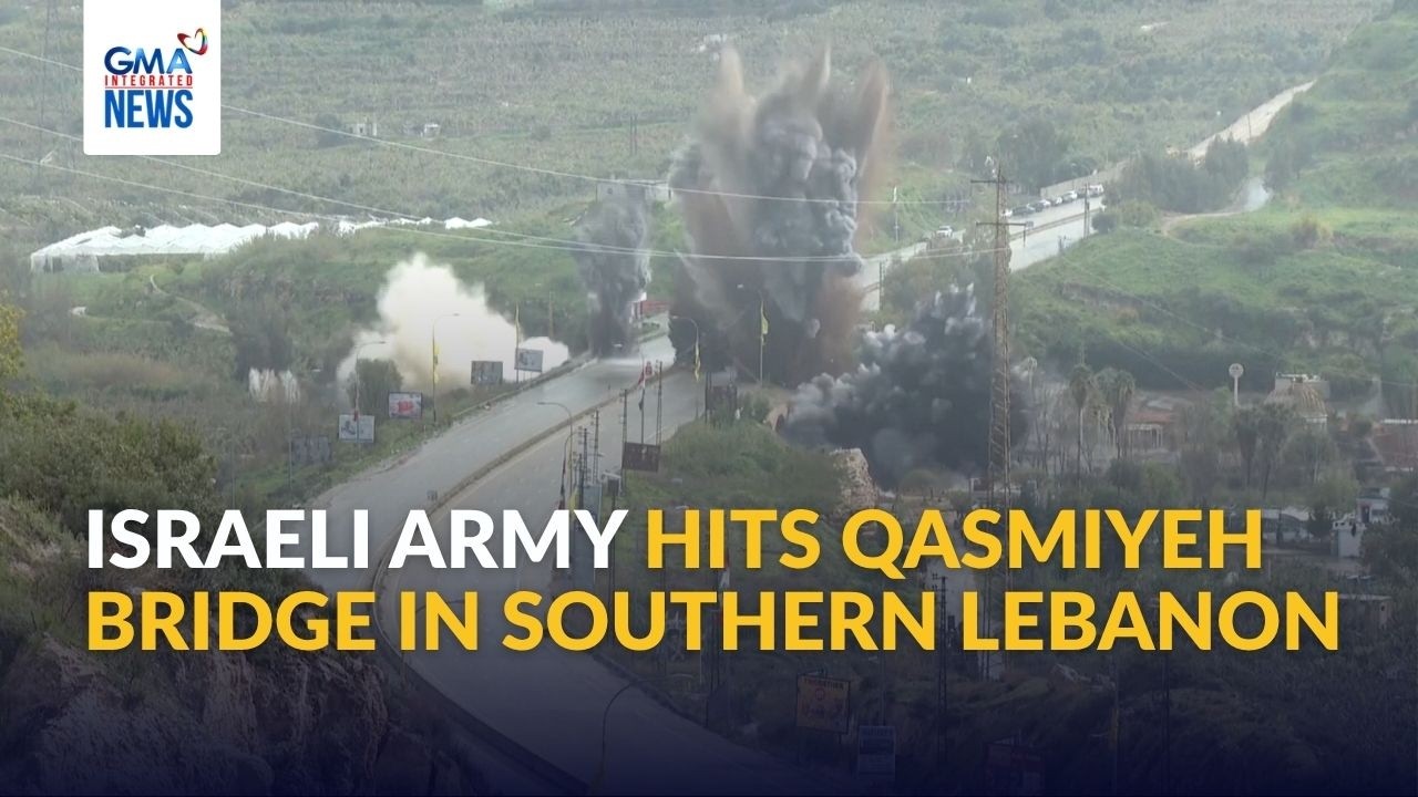 Israeli army hits Qasmiyeh bridge in Southern Lebanon | GMA Integrated News