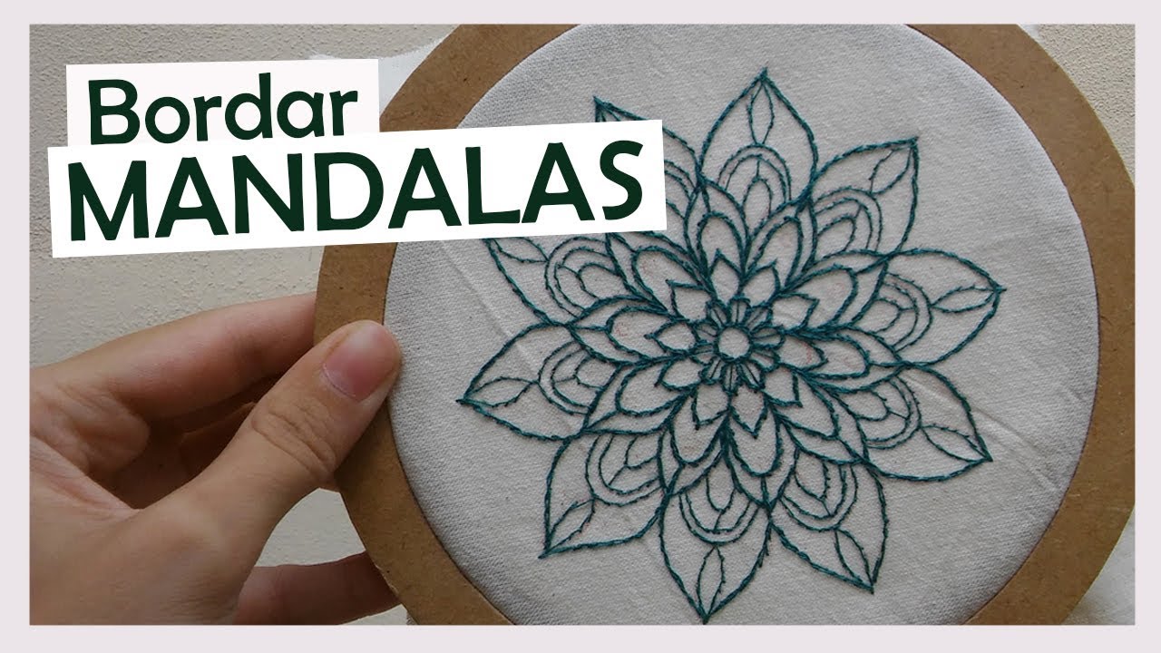 Como hacer MANDALAS BORDADAS a mano - Muy faciles 😍