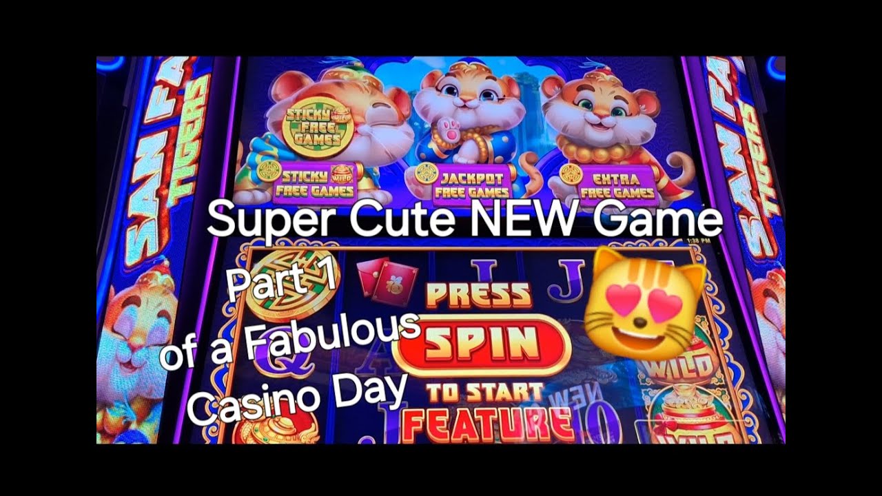 San Fa Tigers 🐯 & Pandas 🐼 Super Cute NEW Games + Fabulous Hold & Spin Jackpots Cash Champ 😻🍹😻
