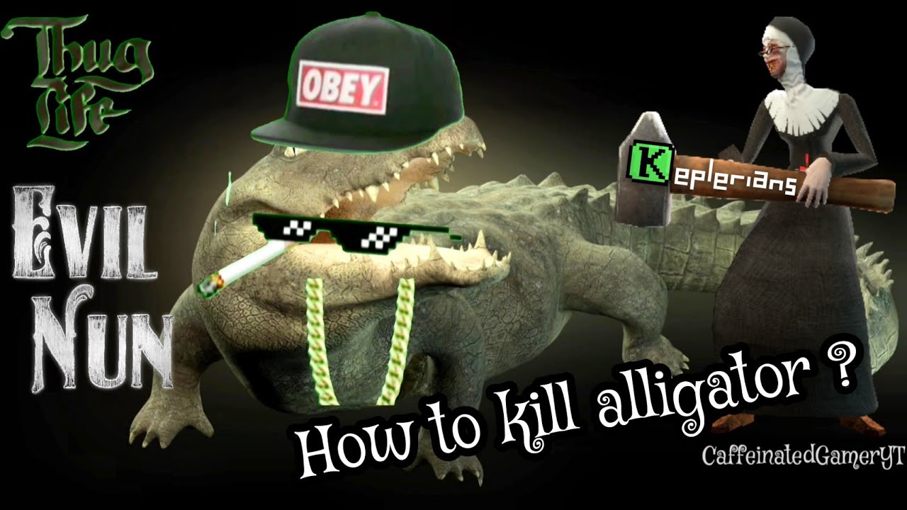 Evil Nun crocodile 🐊 vs All weapons 🔫 🔥