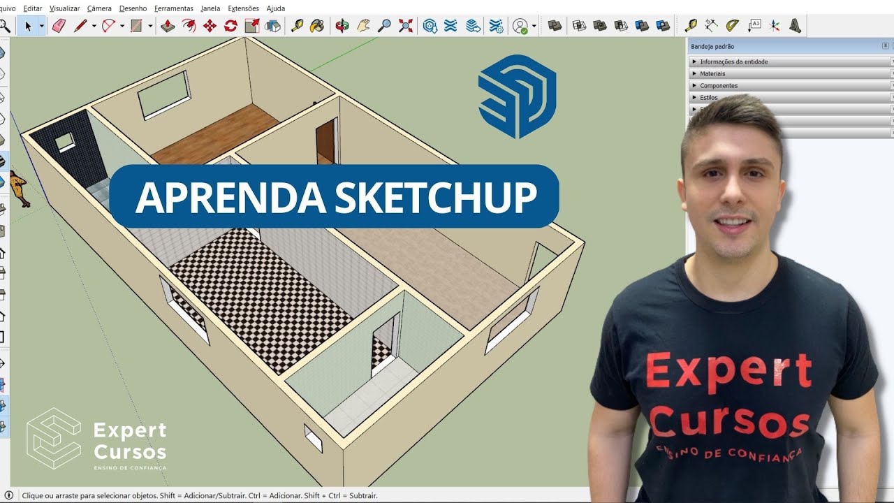 Aula Completa de SketchUp do ZERO a IMPRESSÃO