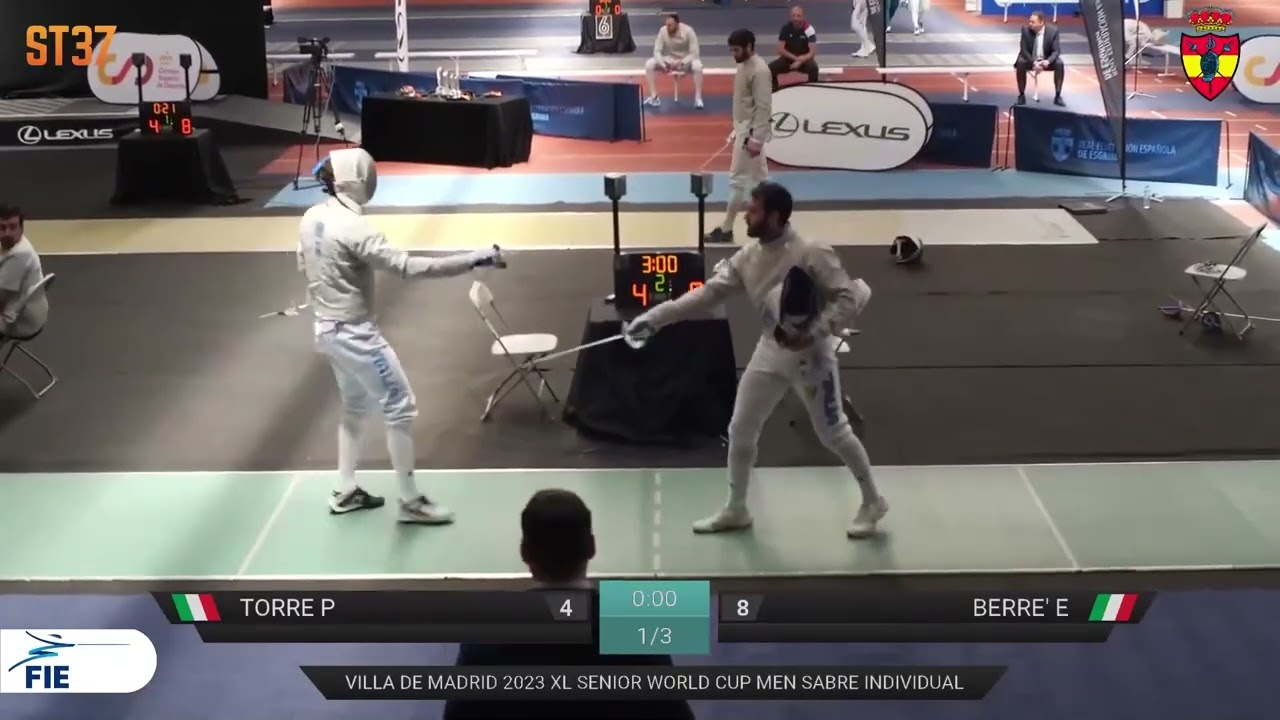 Madrid World Cup 2023 SMS - L16 - Pietro Torre ITA v Enrico Berre' ITA