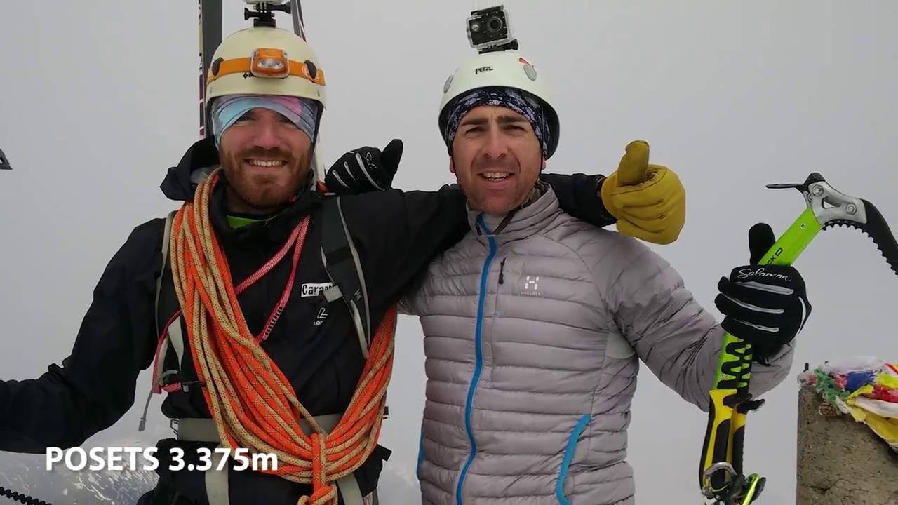 Corredor Jean Arlaud al Posets con esquis (3.375m) - Mayo 2016