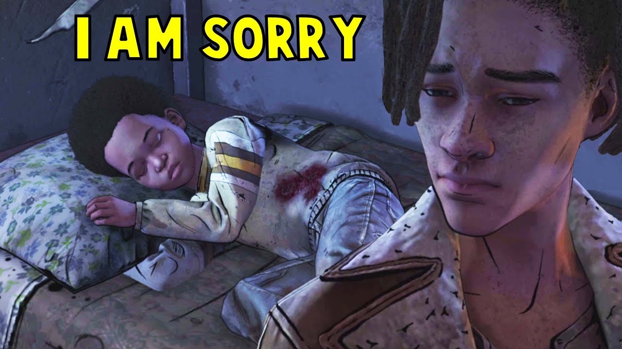 Louis Feels Guilty After AJ Got Shot by Abel -All Dialogue- Walking Dead The Final Season Episode 2
