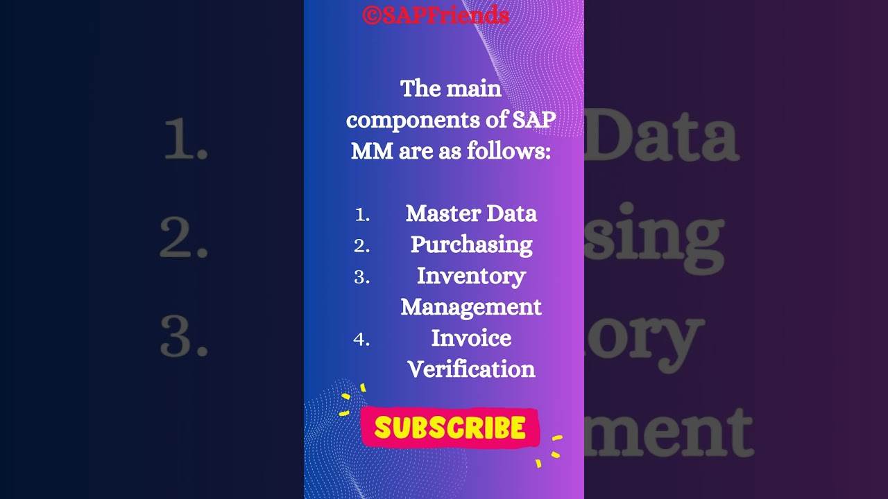 Top SAP MM Interview Questions & Answers- Q6