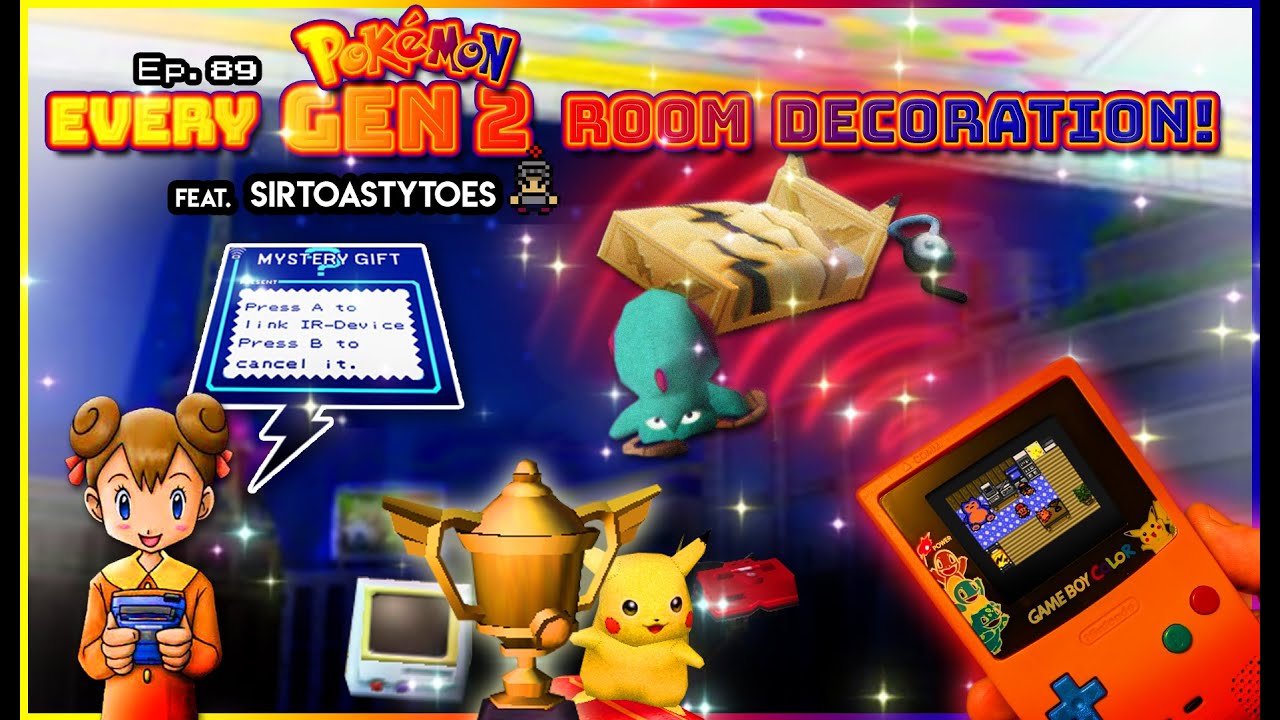 Every Pokémon Ever #89: EVERY Pokémon Gen 2 Room Decoration feat. @SirToastyToes