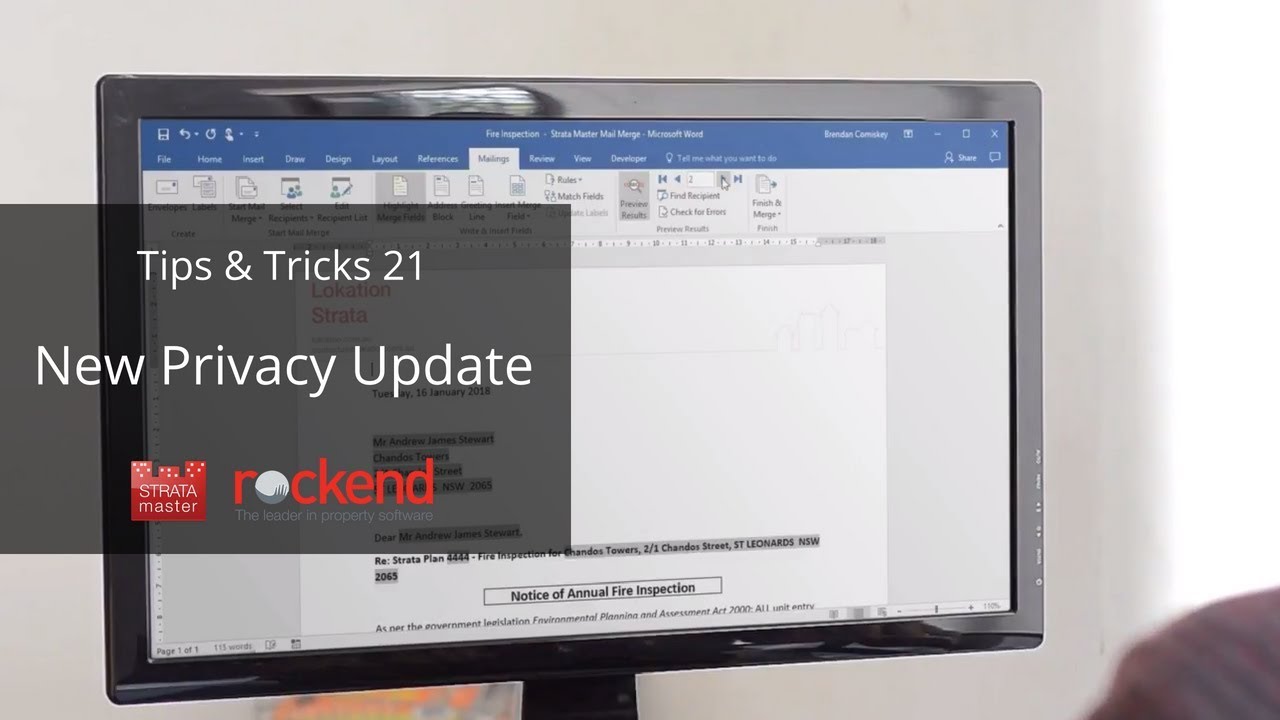STRATA Master Top Tip 21 - Stay on the right side of new privacy laws