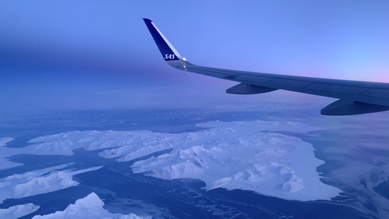 ARCTIC Take-Off from Longyearbyen (-21°C) — NORTHERNMOST Commercial Airport in the World