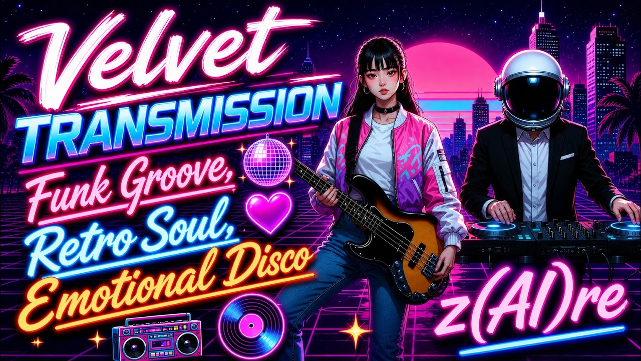🪩 Velvet Transmission – Full Album 2026 | Disco Funk & Retro Soul z(AI)re