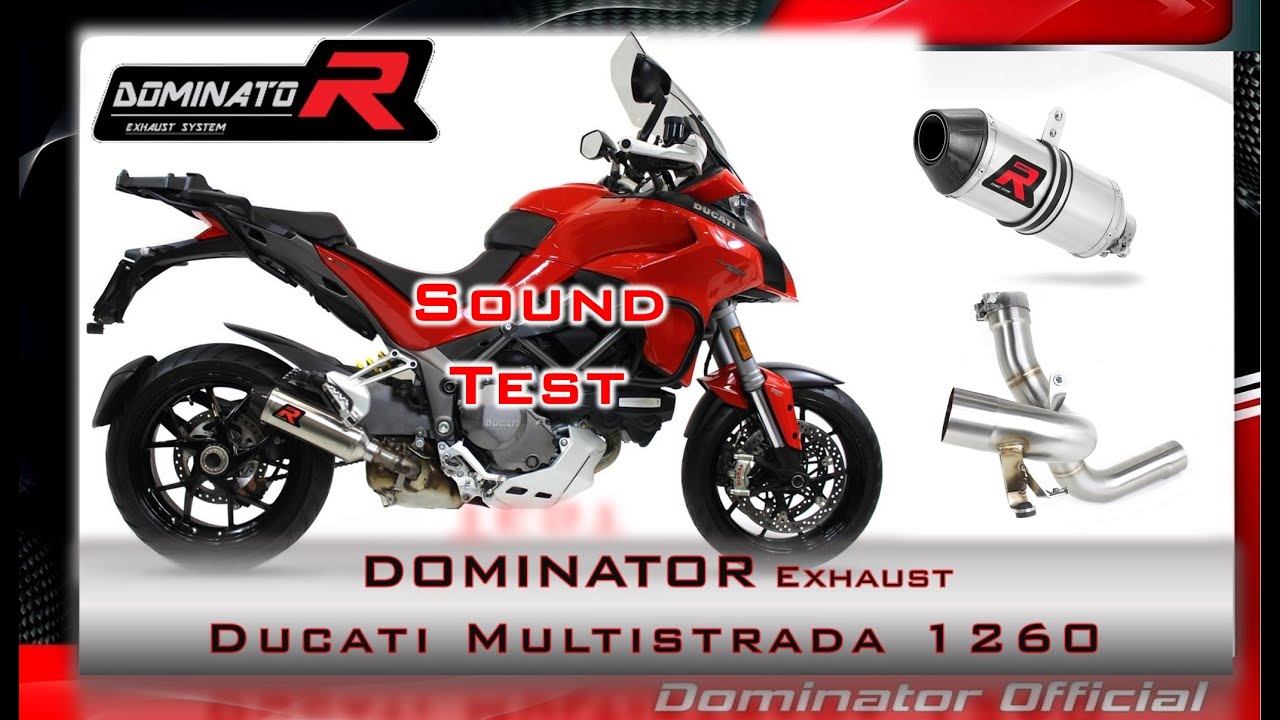 Ducati Multistrada 1260 S 💥 Ride 🔊 Dominator vs. Stock🔥 Pure Sound  🎧 🇵🇱 ⚡Exhaust Sound Compilations