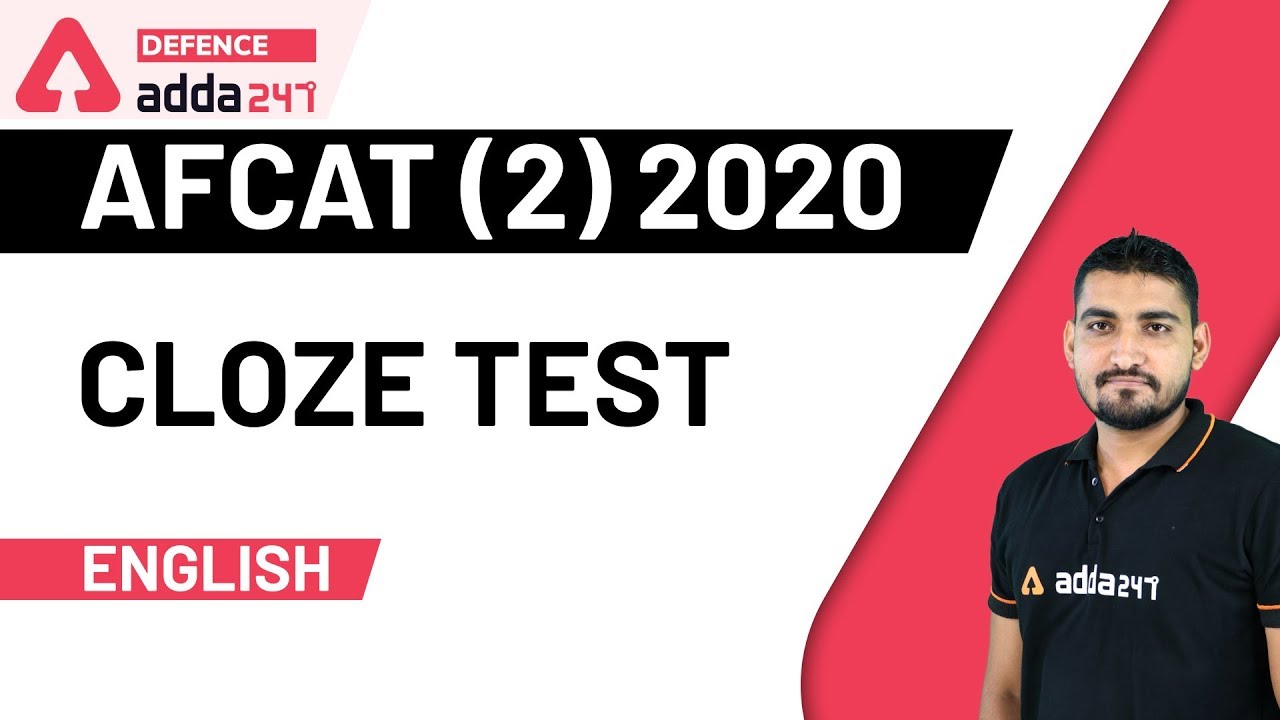 Cloze Test | AFCAT English Preparation 2020