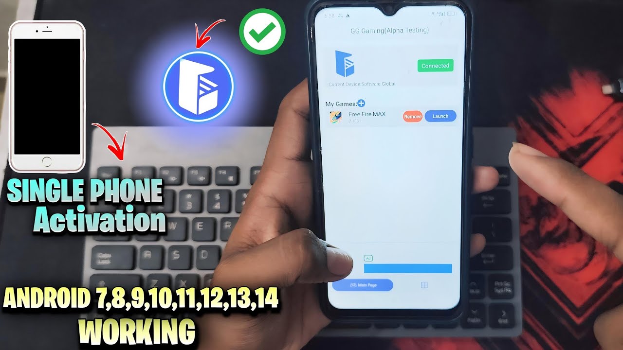 GG MOUSE PRO SINGLE PHONE ACTIVATE ALL DEVICE WORKING / GG MOUSE PRO SETUP KEYBOARD MOUSE ON MOBILE