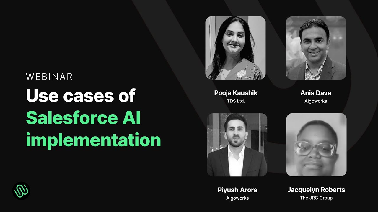 Use cases of Salesforce AI implementation #webinar #salesforce #agentforce