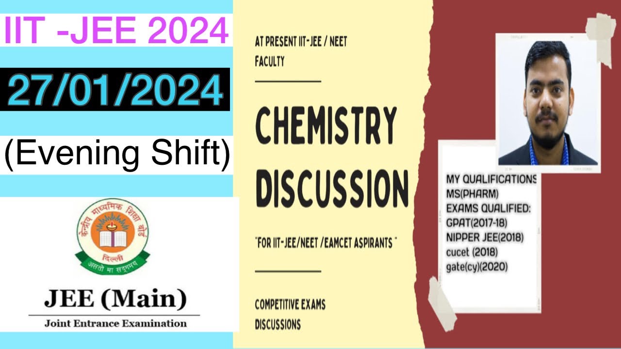 IIT-JEE Main 2024 ( Physical Chemistry) II #iitjee #neet #chemistry #iitjee2024 #physicalchemistry