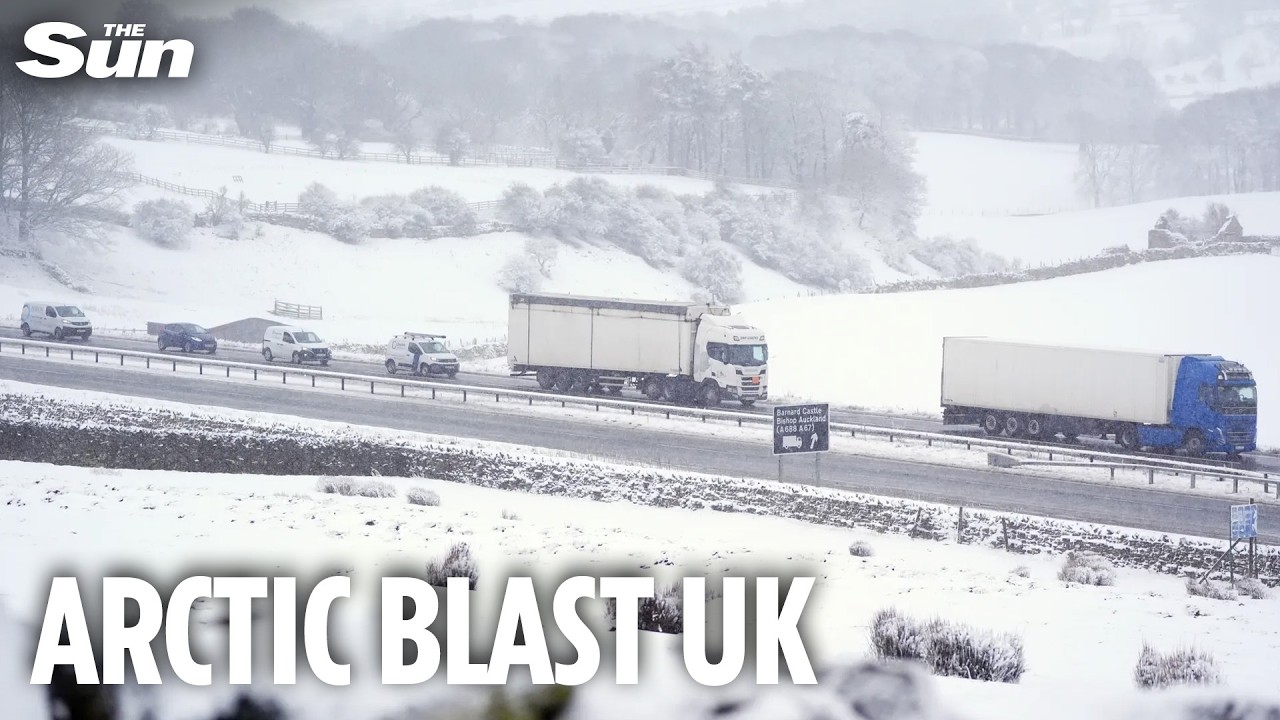 Freezing Arctic blast hits Britain, triggering road closures and travel disruptions