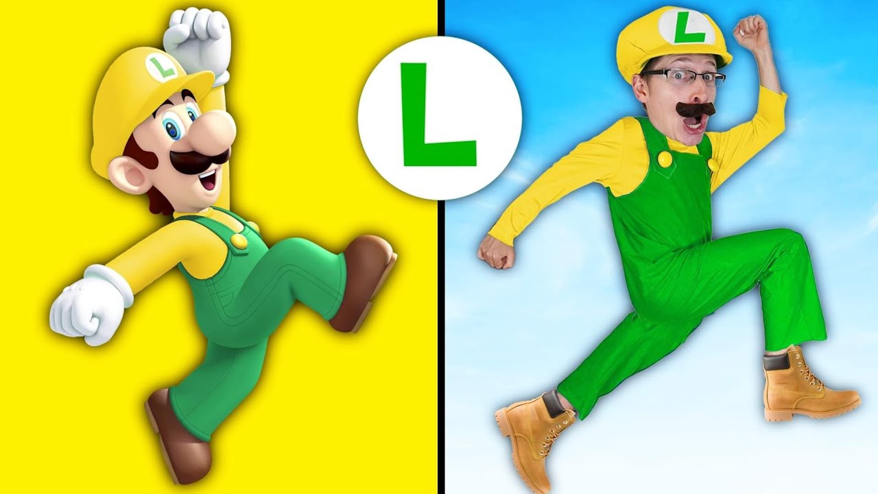 Super Mario Maker VS Luigi Parkour In Real Life