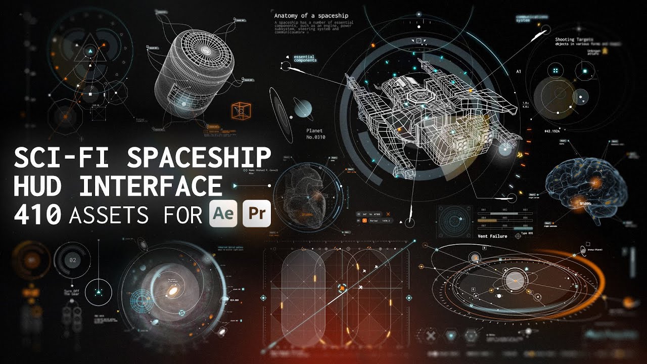 Journey Beyond: Sci-fi Spaceship HUD Interface by PIXFLOW