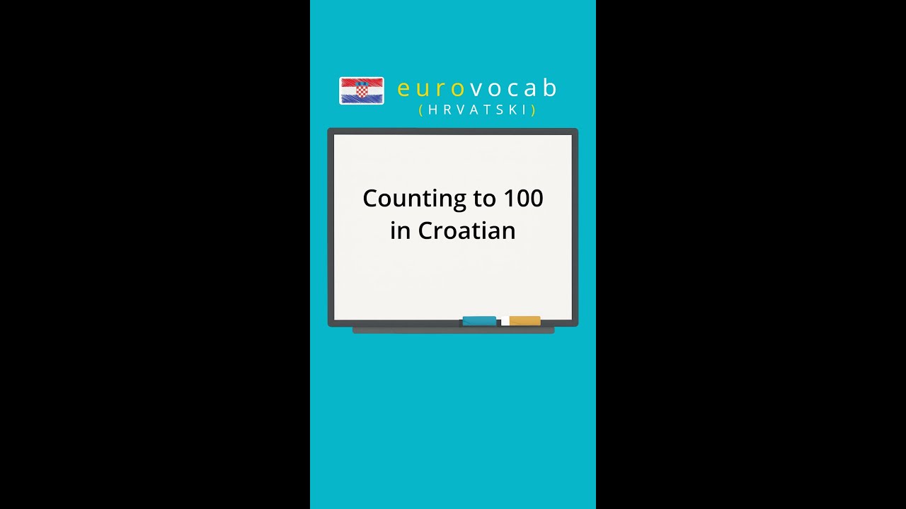 Learn Croatian - Numbers - Count to 100