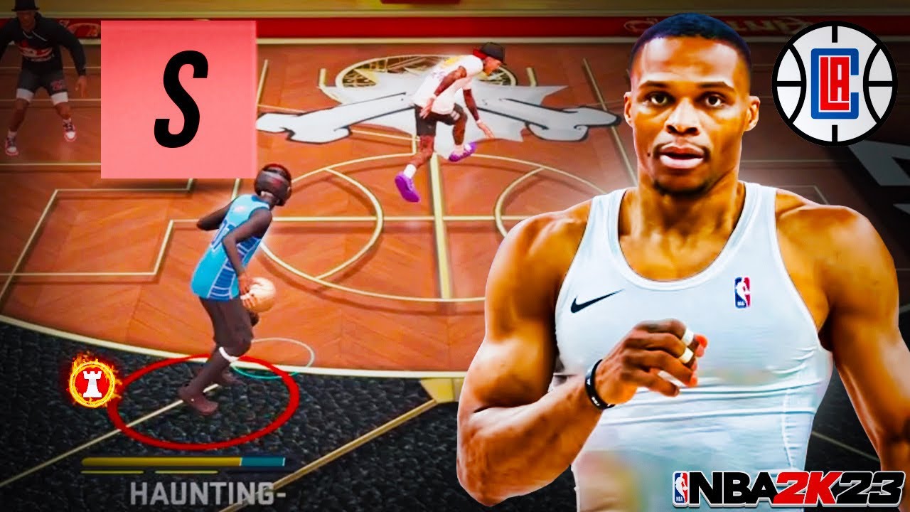 RUSSELL WESTBROOK MOVING CROSS IS TOP TIER! (NBA 2K23) BEST GLITCHY DRIBBLE MOVES HANDCAM TUTORIAL