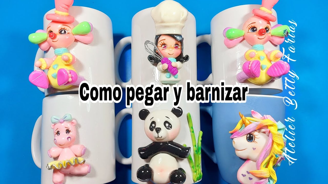 Como pegar y barnizar mis tazas