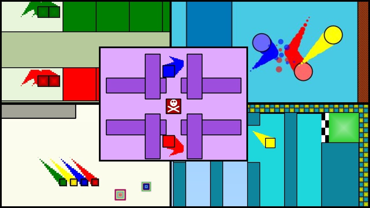 Simulando Games: 6 Maps, 4 Squares and 1 Champion 🟦🟥🟨🟩