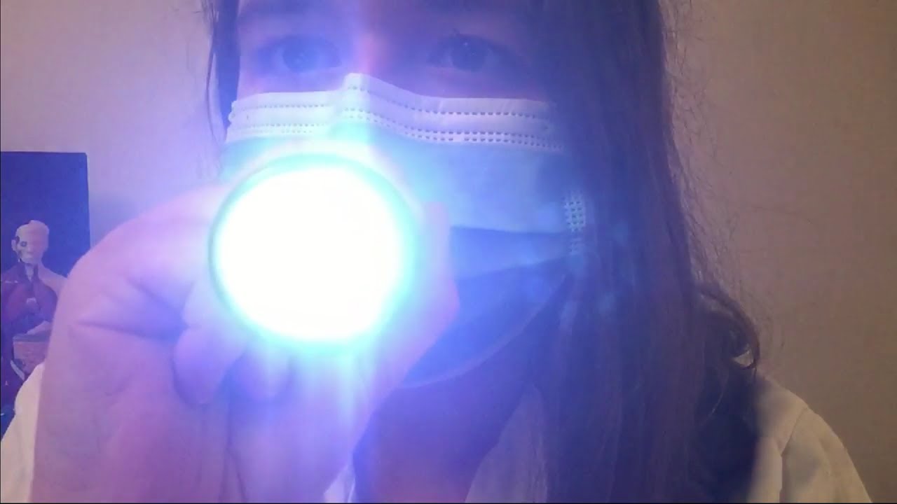 [ASMR FR] [ENG Sub] - Doctor Roleplay - Stethoscope, Thermometer, Eye, Ear and Throat Exam