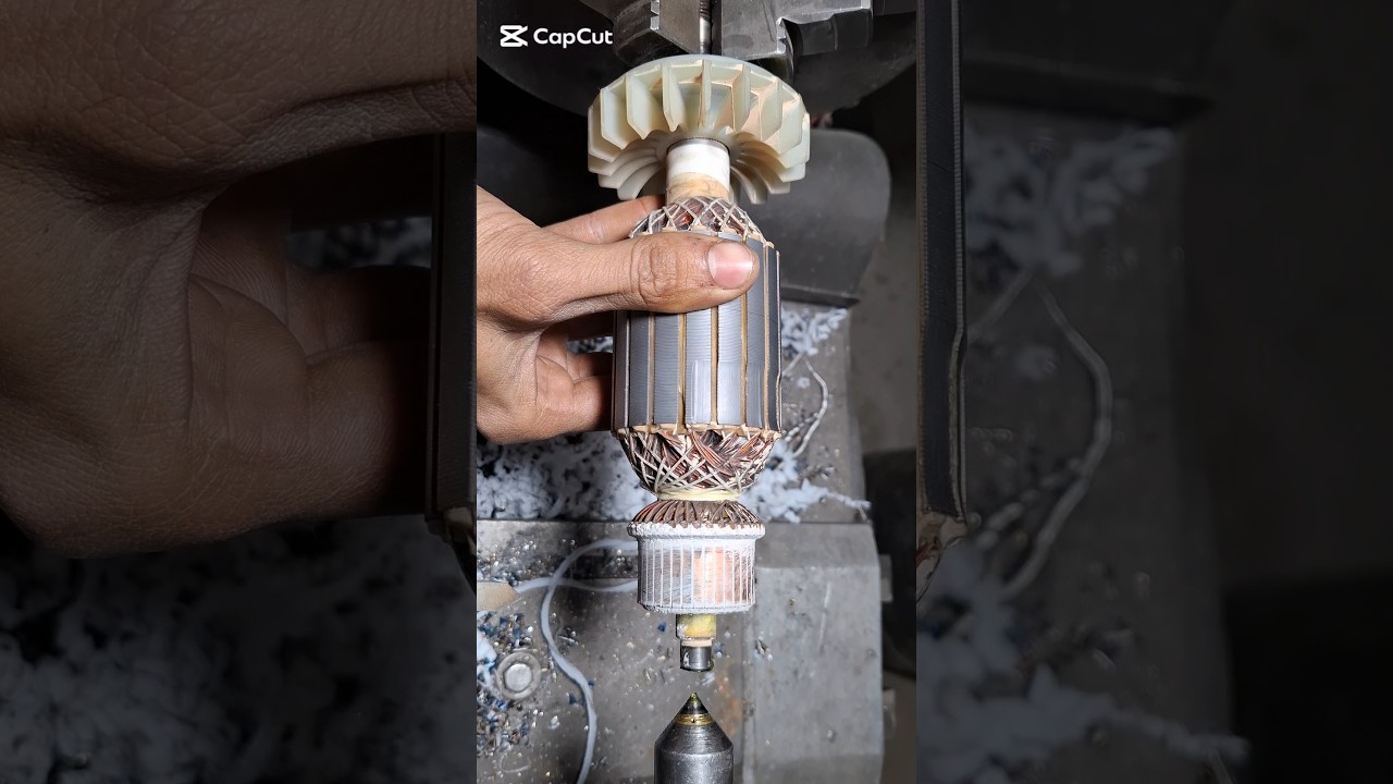 Armature points turning #mechanical #shorts #engineering #foryou #fyp #viral #lathe #machine  #diy