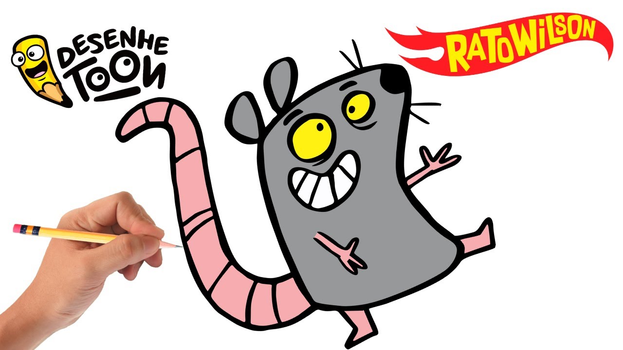 🐀 COMO DESENHAR O RATO WILSON [Bem Fácil]🚗 com Everton Cout ✏️