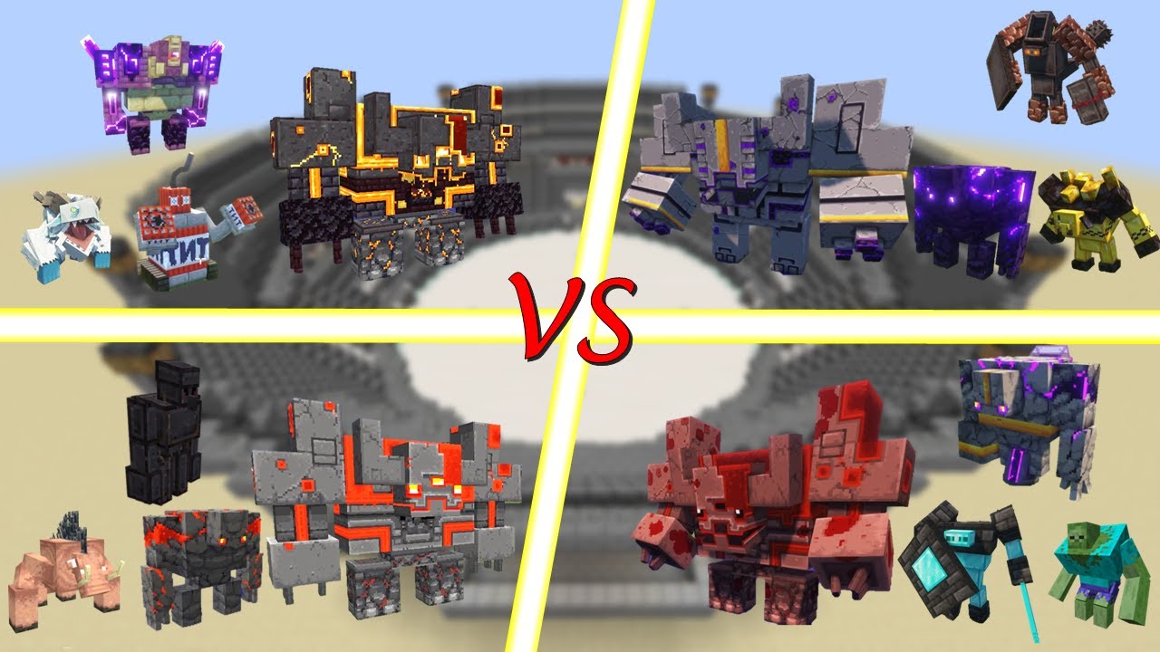 Minecraft Random Battle royale! Who will win? Minecraft mob battle!