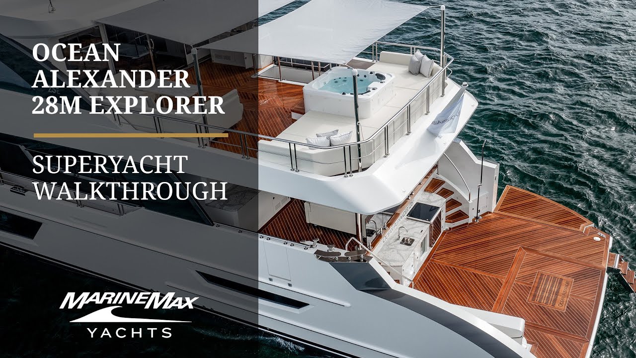 Яхта Ocean Alexander 28M Explorer | Полный видеообзор