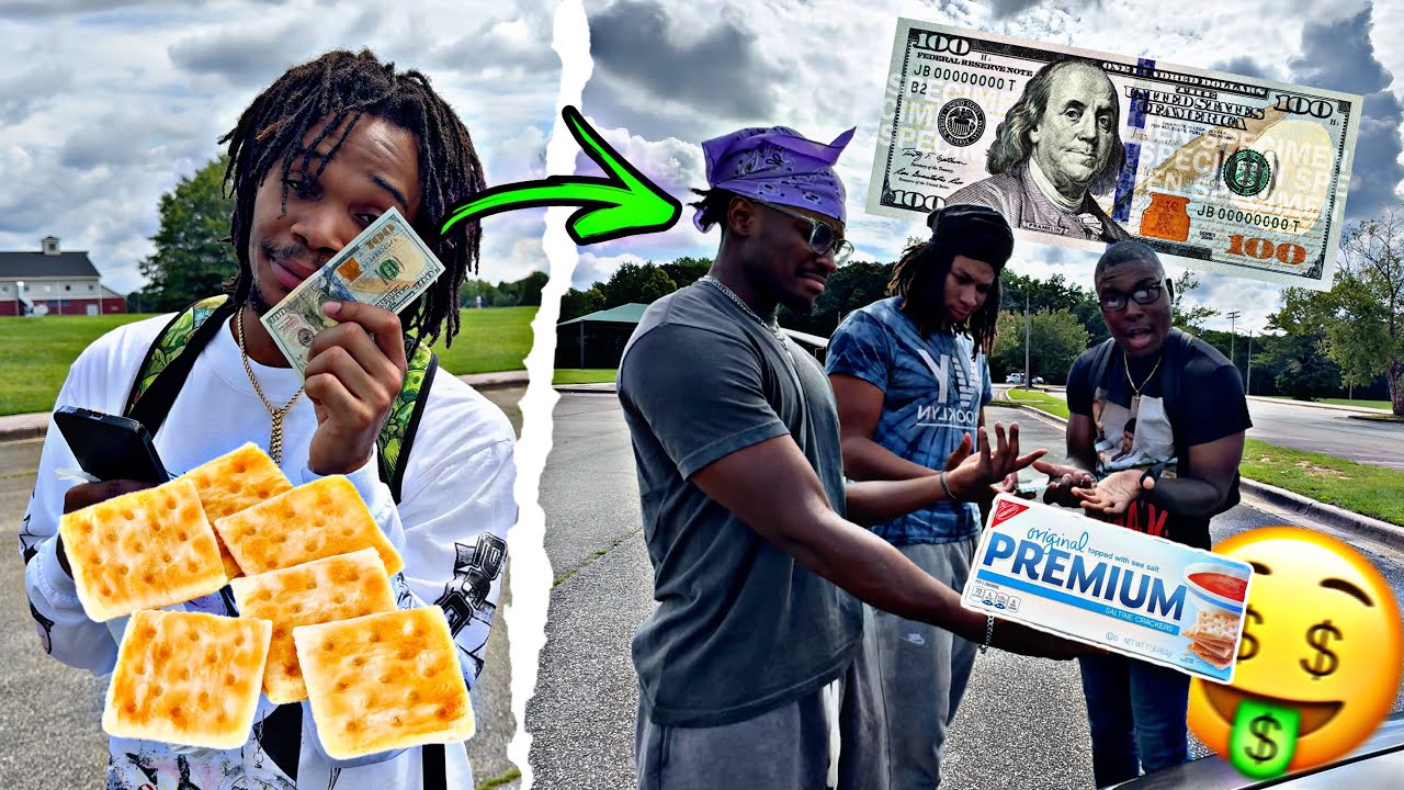 IMPOSSIBLE SALTINE CRACKER CHALLENGE FOR $100 ❗️