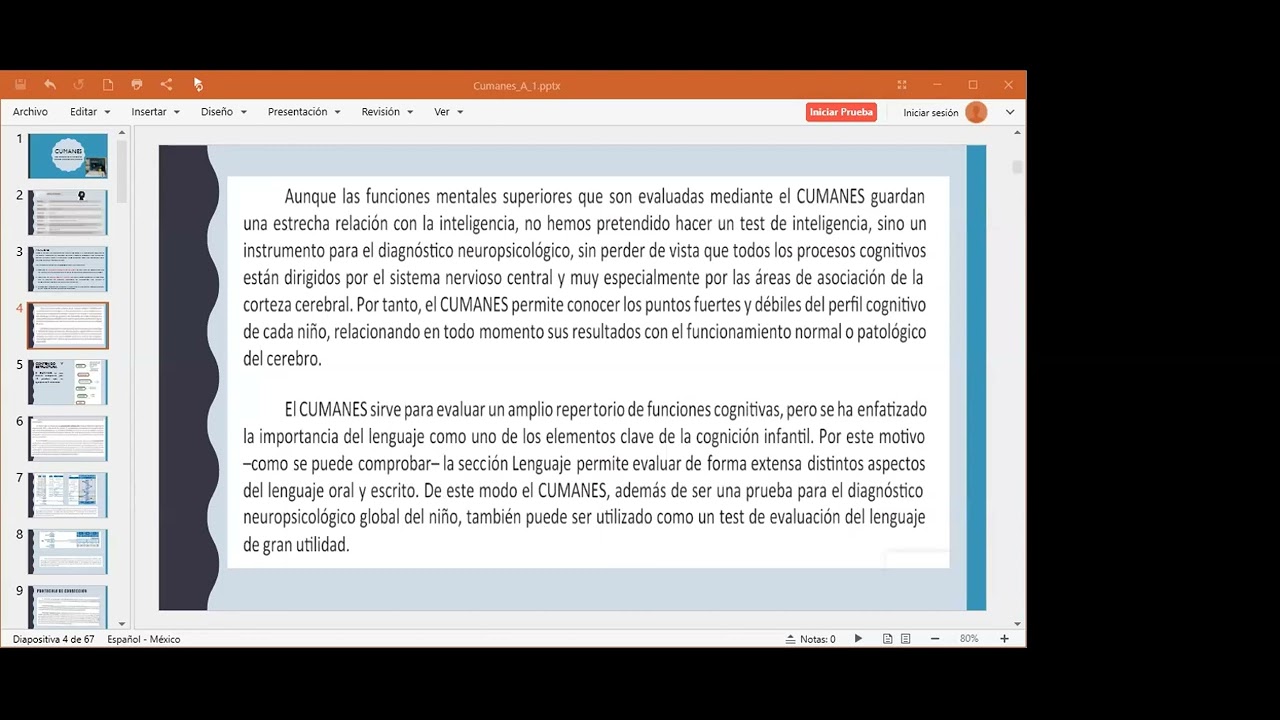 CUMANES | Cuestionario de Madurez Neuropsicológica Escolar