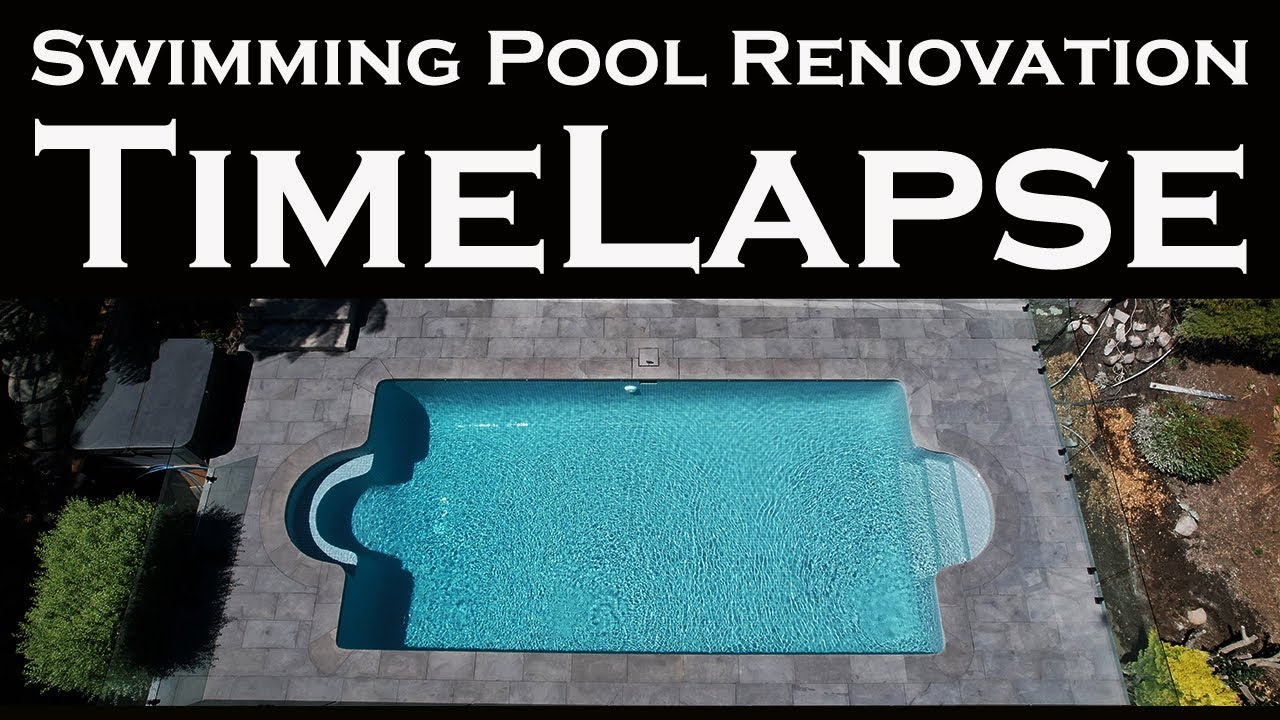 Timelapse of a Swimming pool Renovation / Restoration.