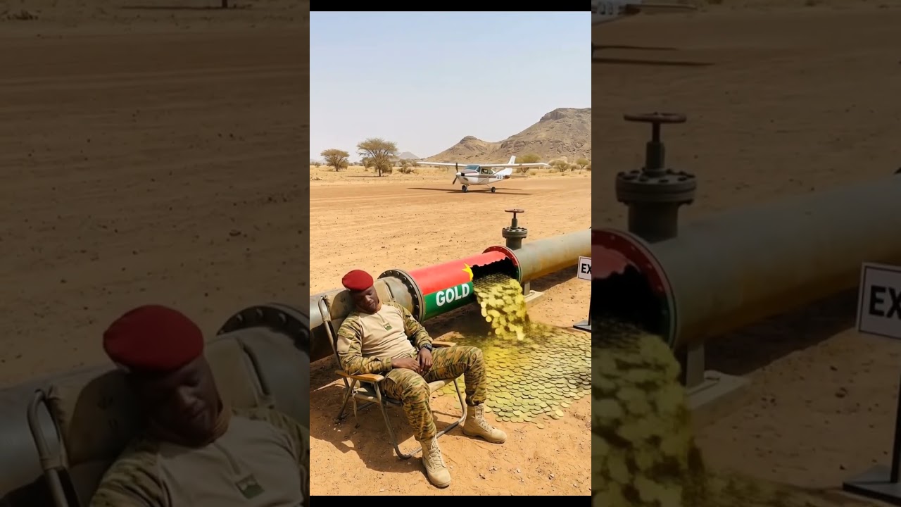 Trump hit the Pipe line and Ibrahim Traore Sleeping in Desert #shortsfeed #satire
