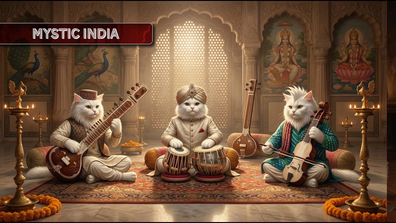 Mystic India Chill Fusion 🕉 Sitar & Bansuri Raga Ambient | Spiritual Indian Chill Music