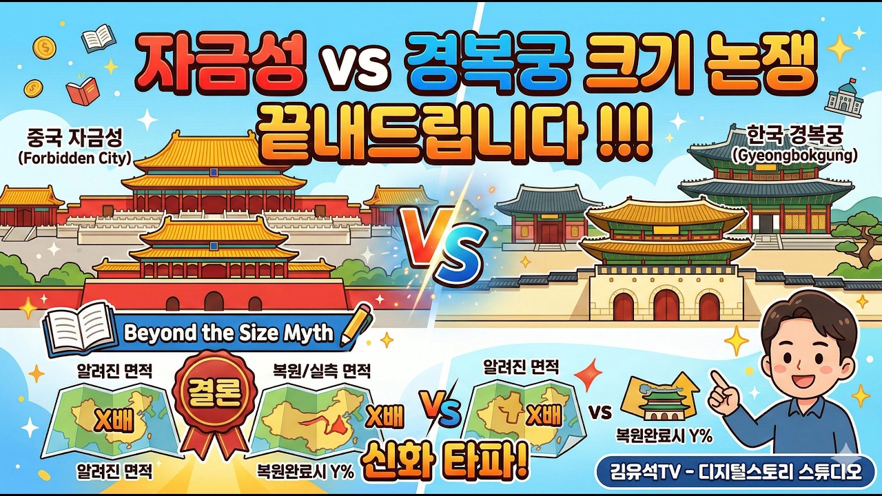 자금성 vs 경복궁 크기 논쟁 끝내드립니다 !!!