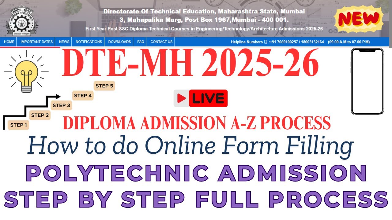 🎯Polytechnic Admission 2025-2026 | Full Registration Process | Step-by-Step Guide for Students |