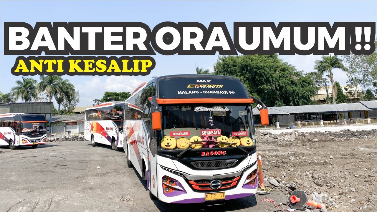 EDAAN, BUS PO HARYANTO DIBUAT MINGGIR OLEH BUS SATU INI !! Trip Bagong ATB 