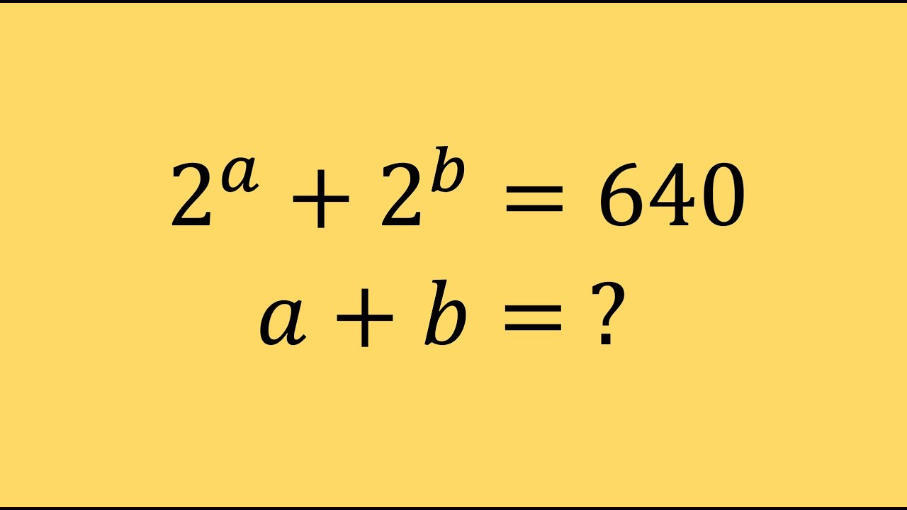 Beautiful Algebra Problem