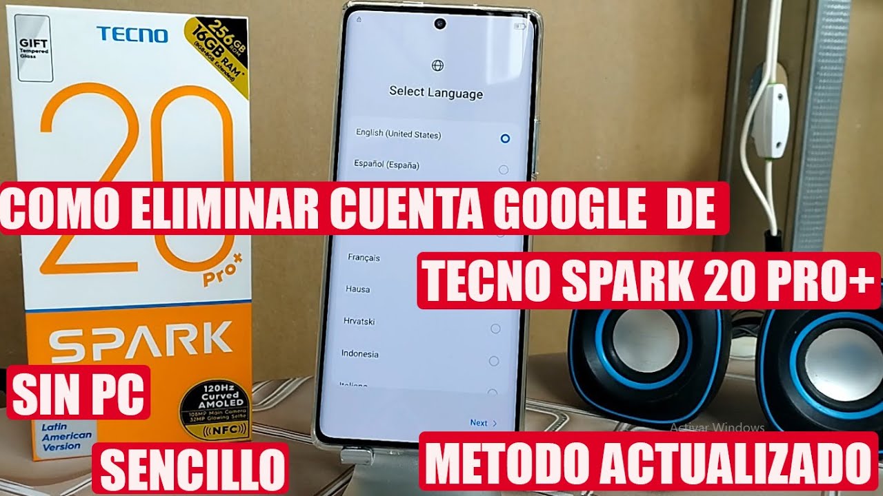 COMO ELIMINAR CUENTA GOOGLE DE TECNO SPARK 20 PRO+ (Funciona en Varios Modelos) METODO ACTUALIZADO