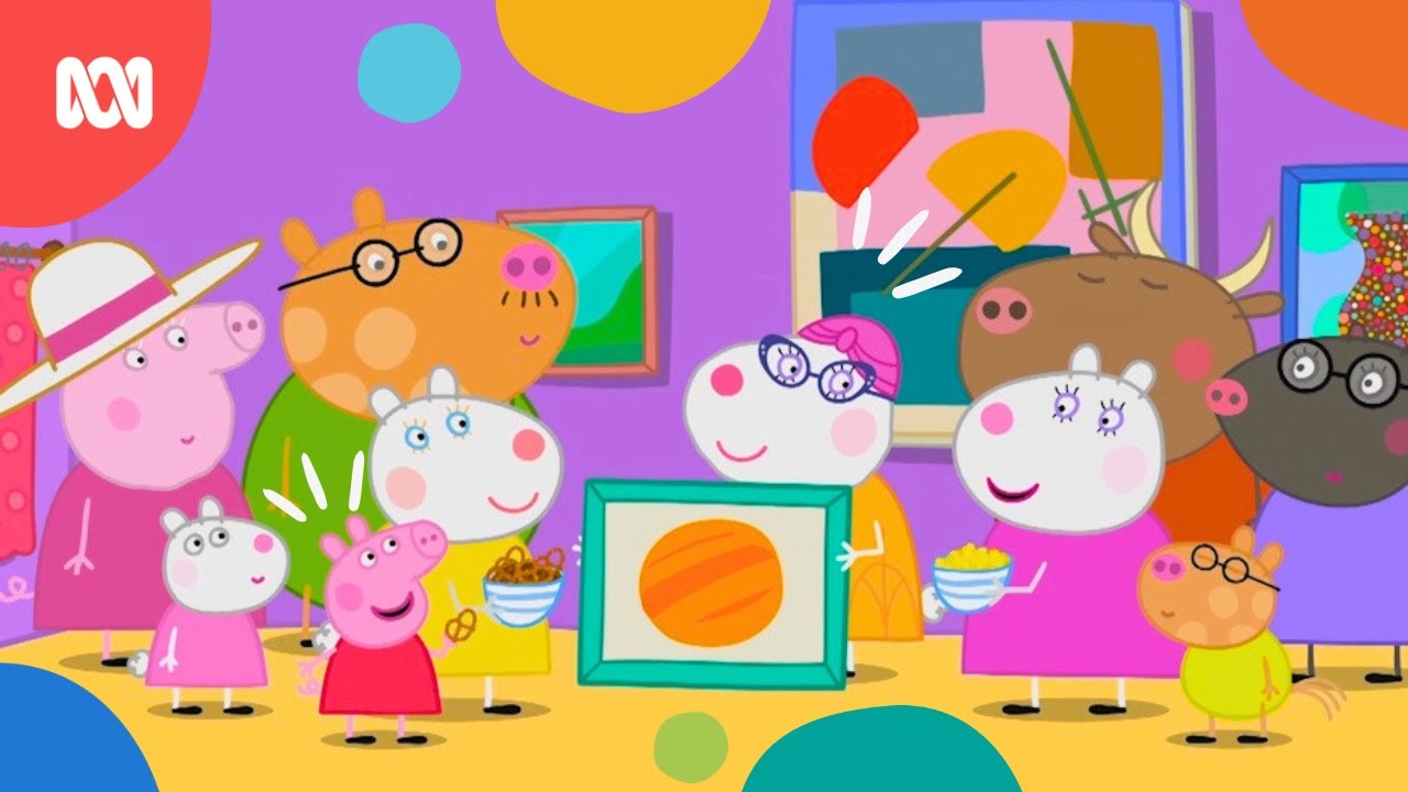 Art House Day 🎨🖼️🏡 | Peppa Pig | ABC Kids