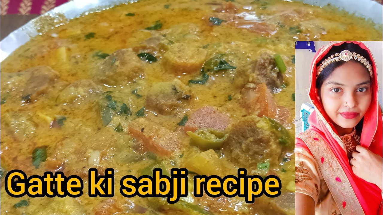 Gatte ki sabji recipe in Hindi #youtube #youtubevideo #youtubechannel #gattekisabji #gattekisabj